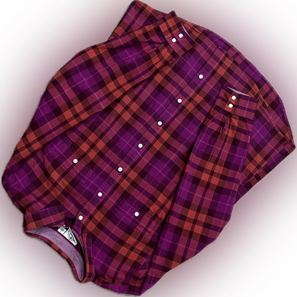 St John’s Bay Plaid  Button Down Shirt
